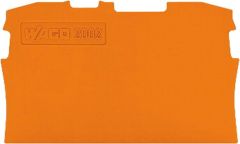 Wago Abschluss- & Zwischenplatte 0,8mm Orange VPE: 25 Stück