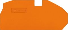 Wago Abschluss- & Zwischenplatte 1mm dick orange VPE: 25