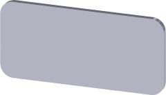 Siemens Bezeichnungschild 12,5x27mm Schild Silber
