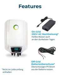 Fothermo 10l Photovoltaik-Warmwasserbereiter