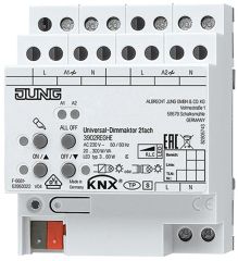 Jung LED-Universal-Dimmaktor 2-fach KNX REG 3902REGHE