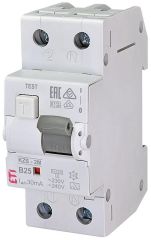 ETI FI-LS-Schalter KZS-2M A 2-polig Typ A B25 / 0,03A unverzögert