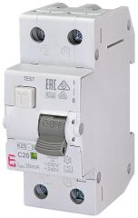 ETI FI-LS-Schalter KZS-2M A 2-polig Typ A C20 / 0,03A unverzögert