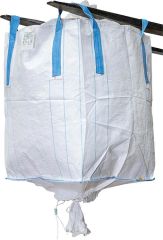 Storopack Big Bag mit Auslaufstutzen beschichtet 4 Hebeschlaufen SWL 1500Kg 900x900x1150mm