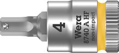 Wera Knarreneinsatz 8740 A HF Innensechskant 4mm Länge 28,0mm Antrieb 6,3mm (1/4)
