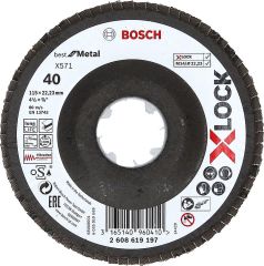 Bosch Lamellenschleifteller gerade mit X-Lock Aufnahme
