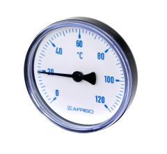 Afriso Bimetall-Thermometer Blau Ø 63mm axial DN15 (1/2)