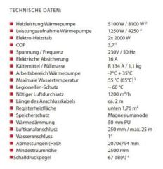 Austria Email Warmwasser-Wärmepumpe AE WPA 450 ECO