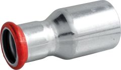 Eurotubi C-Stahl Pressfitting M-Kontur Absatznippel DN 18 x 15 mm