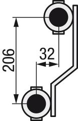 TE-SA Edelstahlverteiler Typ ACT2 DN25 (1) mit Flowmeter 2HK