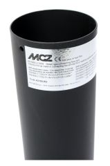 MCZ Pellet-Abgasrohr 250mm Ø80mm lackiert Silikondicht.