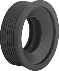 Gummi-Manschette schwarz f. PVC-Anschlussrohr D=59mm NW 40/6