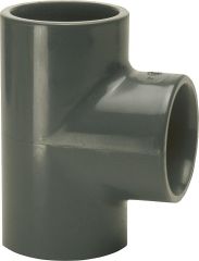 PVC-U- Klebefitting T-Stück, 20 mm, allseitig Klebemuffe