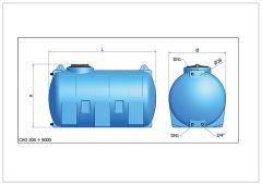 Elbi Regenwassertank Kunststoff CHO-300 Liter