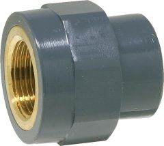 Bänninger PVC-U-Übergangs-Gewindemuffe IG Ø63mm x DN50 (2)