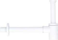 Waschtisch-Flaschensiphon Design Edelstahl weiß, DN32 (1 1/4) x 32mm