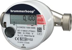 Brummerhoop Wasserzähler Warmwasser 90C DN15 M-ETH Q3:2,5 m³ 80mm