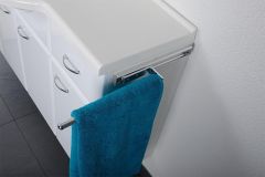Waschtischunterschrank weiß Hgl. 4 Türen 1 Auszug 1200x670