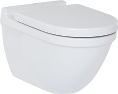 Duravit Wand-WC Starck 3 aus Keramik mit verd.Bef. Weiß 4,5l