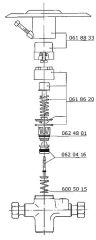 Benkiser Druckknopfgarnitur innen komplett für UP-Anlage 6012009