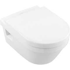 Villeroy & Boch Combi-Pack Architectura Wand-Tiefspül-WC Direct Flush Spülrandlos + WC-Sitz Softclose Weiß