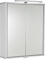 Aluminiumspiegelschrank ELKEA mit LED-Beleuchtung, 2 Türen 600x700x150mm