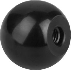 Kipp Kugelknopf mit Kunststoff- gewinde, Innengewinde M 8, Form C, Durchmesser 25mm