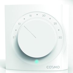 Cosmo Funk-Raumthermostat Aufputz Heizen/Kühlen RAL9010