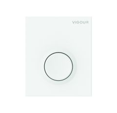 Vigour Urinal-Abdeckplatte DON für handbetätigte pneumatische UP-Spülung weiß